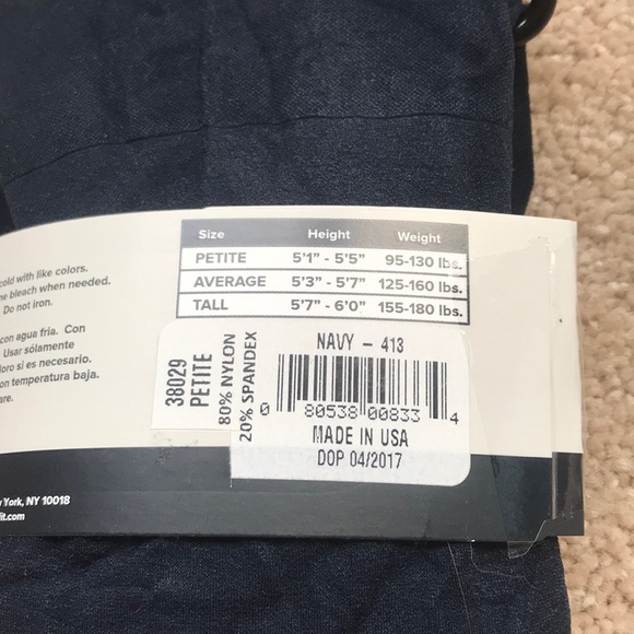 NWT trimfit navy tights - Picture 4 of 4
